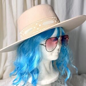 Lack of Color Sierra Ivory Wool Wide-Brimmed Boater Hat | Medium 57 cm
